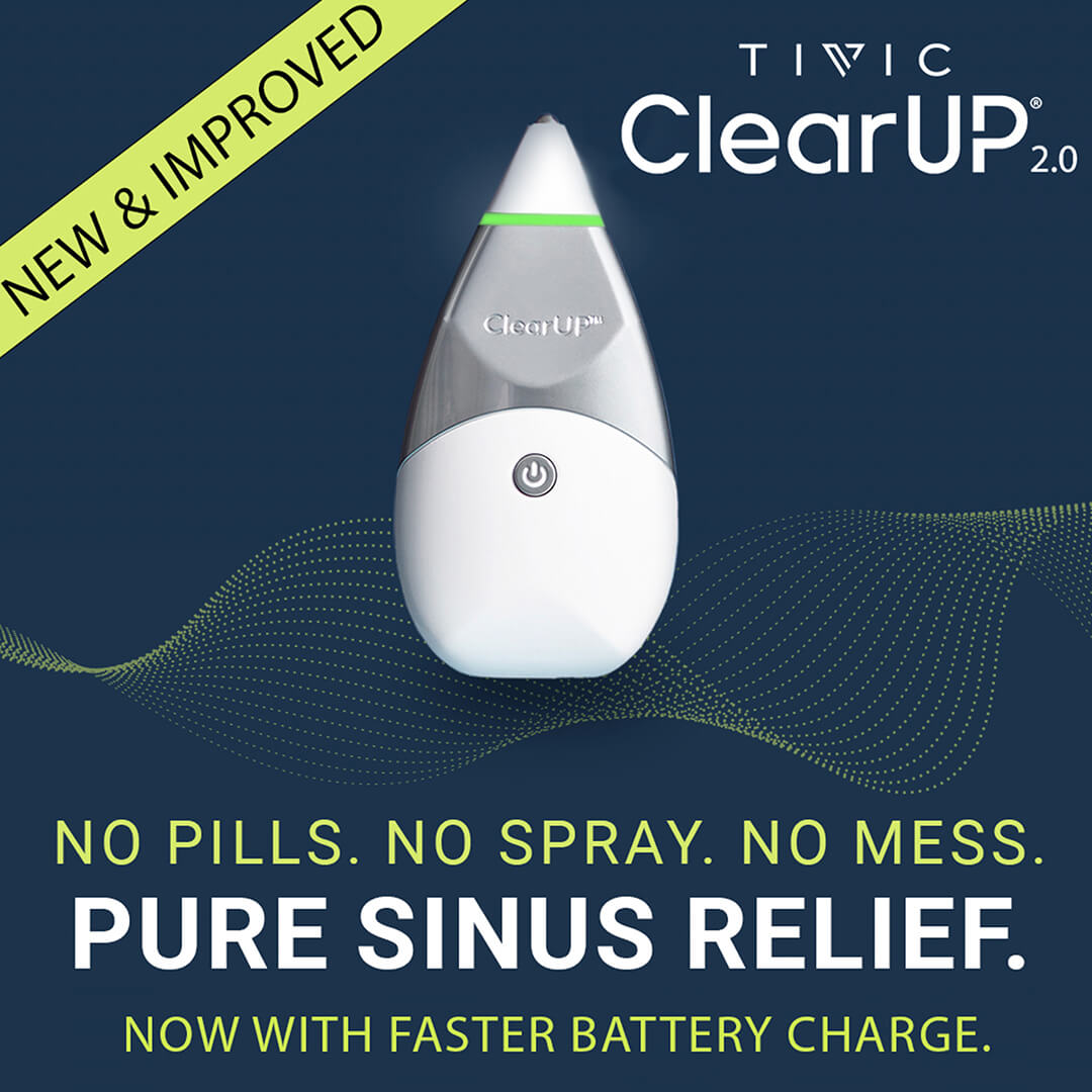 ClearUP Offers Sinus Pain and Congestion Relief - Tivic Health