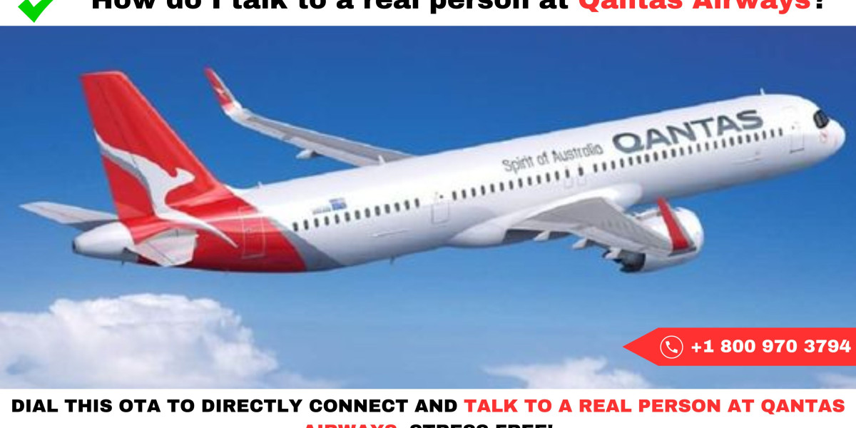 How do I talk to a real person at Qantas Airways?