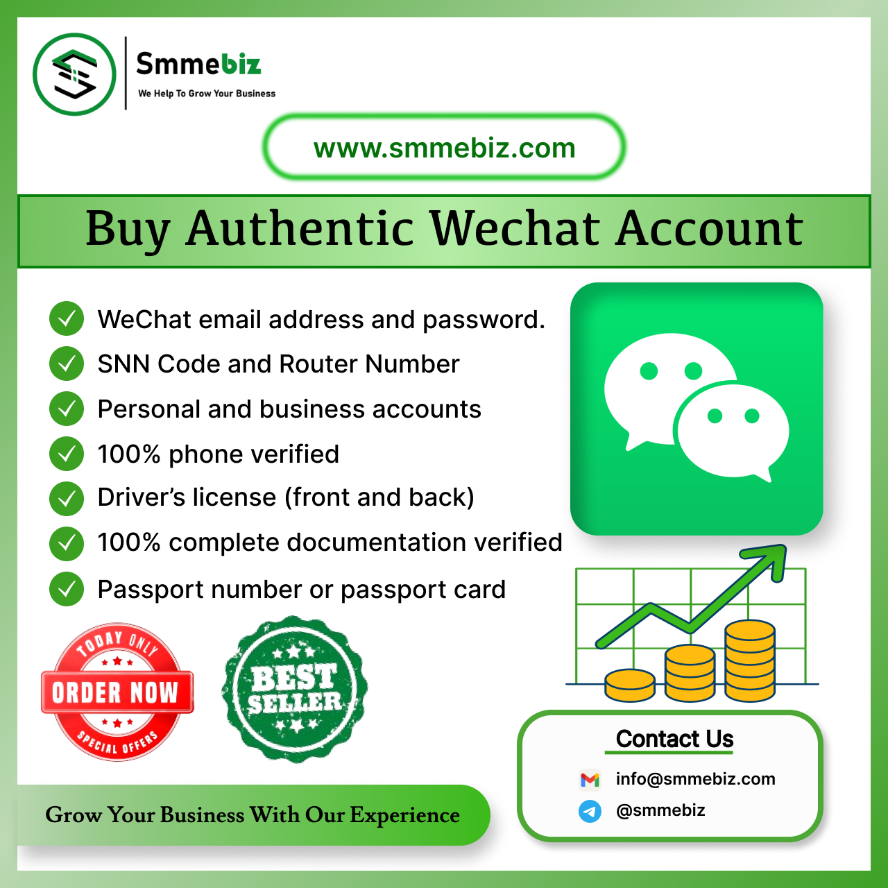 Buy Wechat Authentic Account - %erification guarantee%