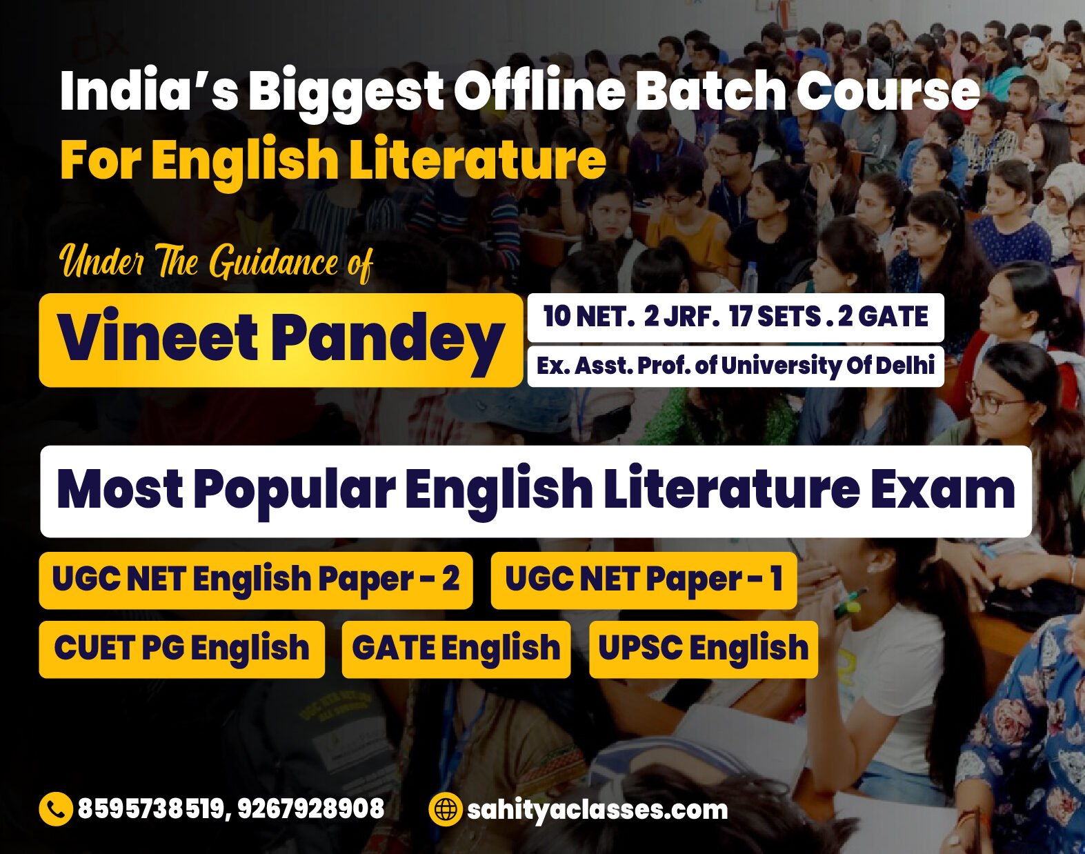 How Preparing for English Literature Exams Can Transform Your Life? - Sahitya Classes | UGC NET/JRF English Literature by Vineet Pandey