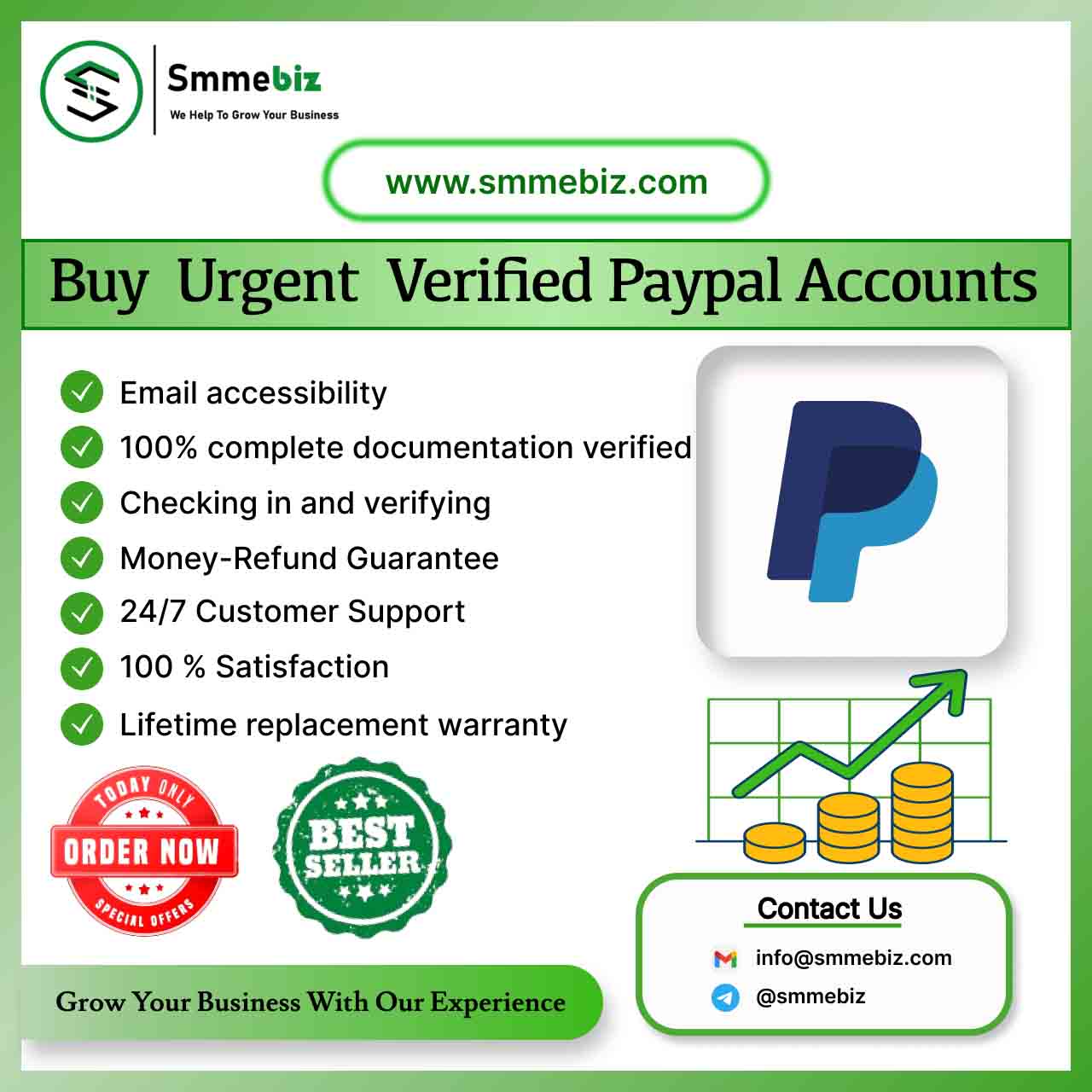 Buy Fully Verified Paypal account - Smme Biz