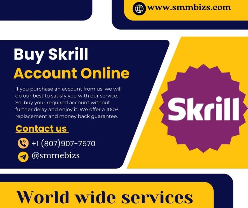 Buy Skrill Account Online - SMM BIZS is your Trusted Business Partner