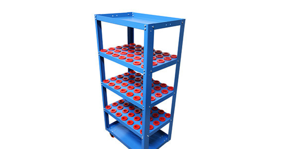 Uratech USA Inc. Shelf Model CNC Tool Cart – A High-Capacity Storage Solution for CNC Holders