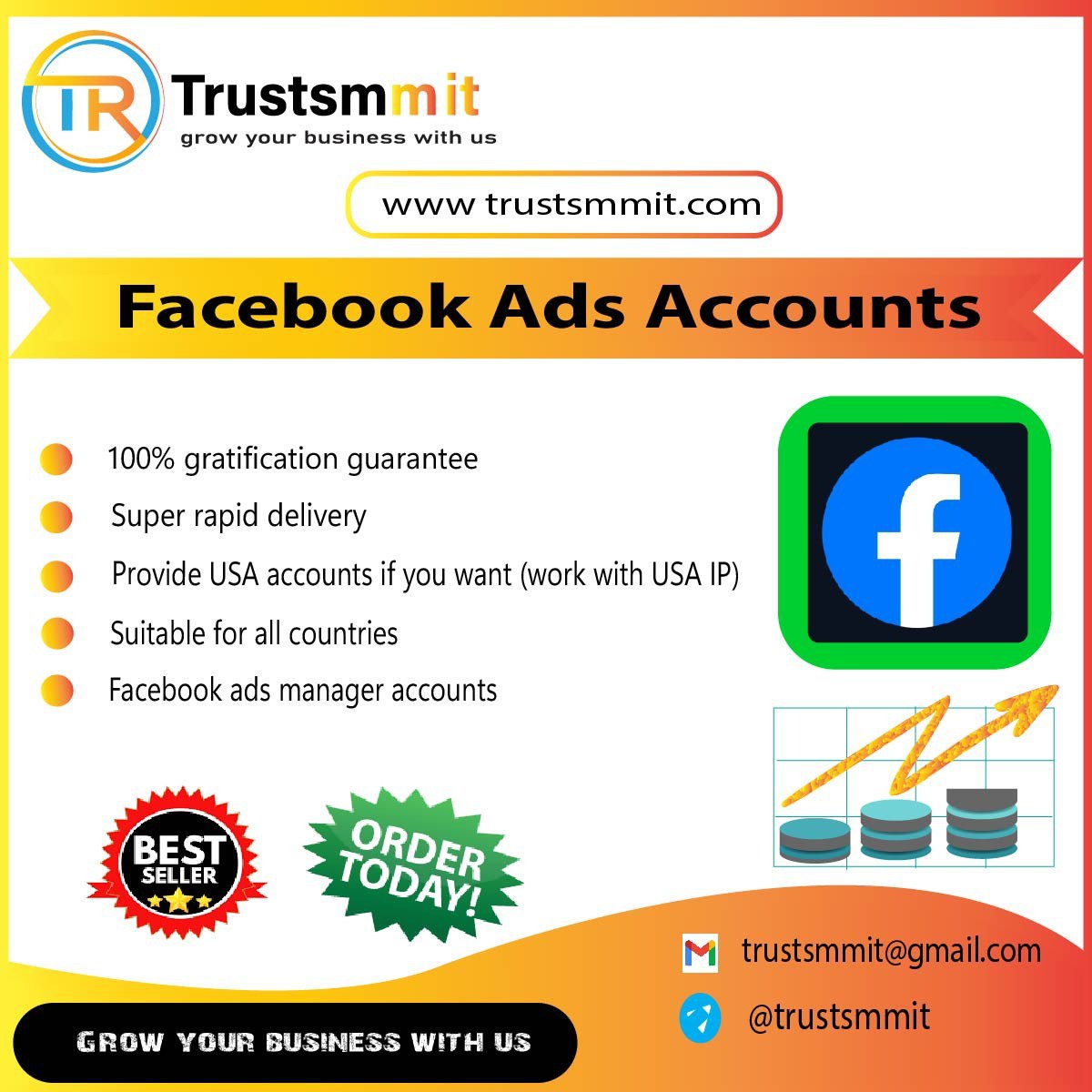 Facebook Ads Accounts - 100% Active Ads Accounts