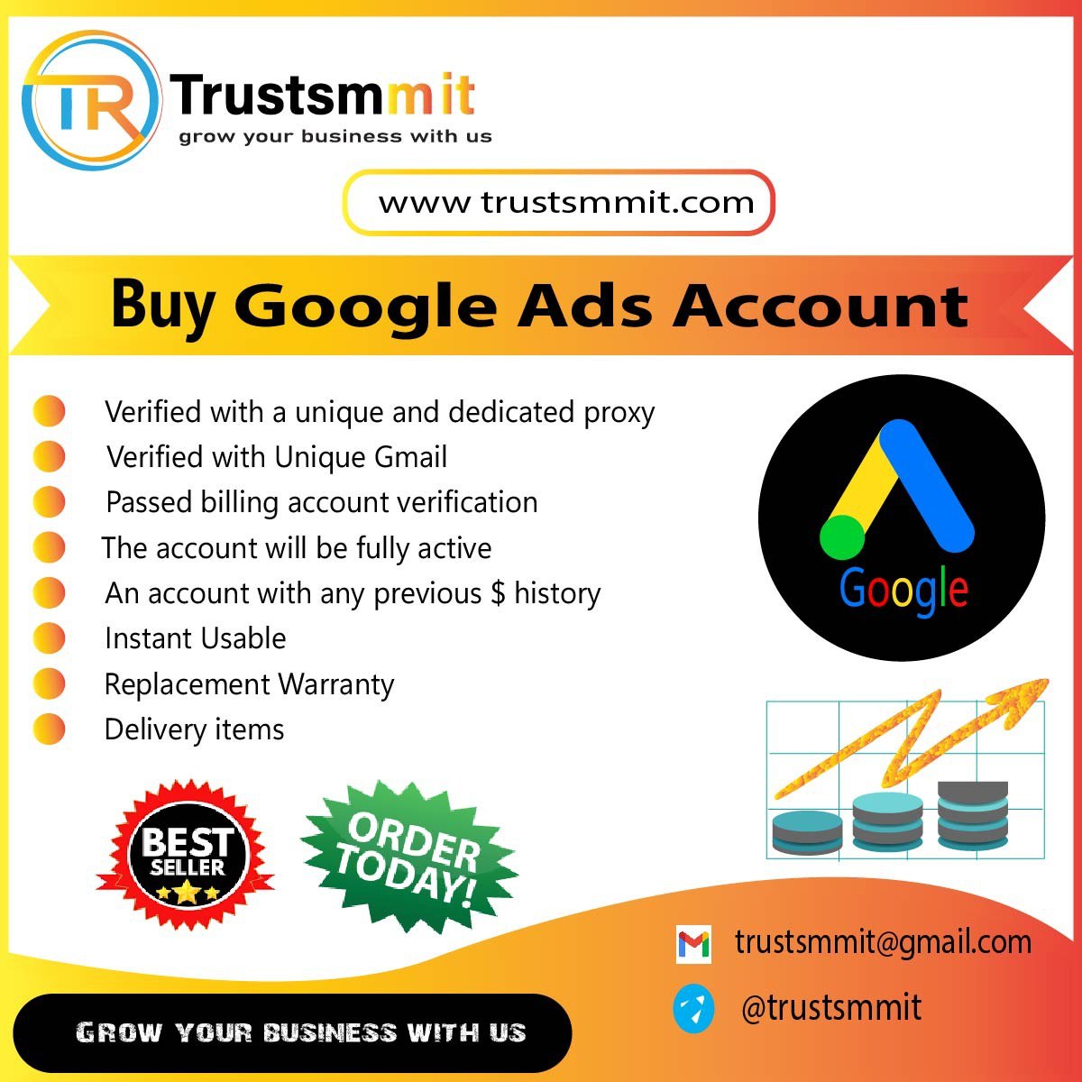 Buy Google Ads Account - 100% Best Ads Service