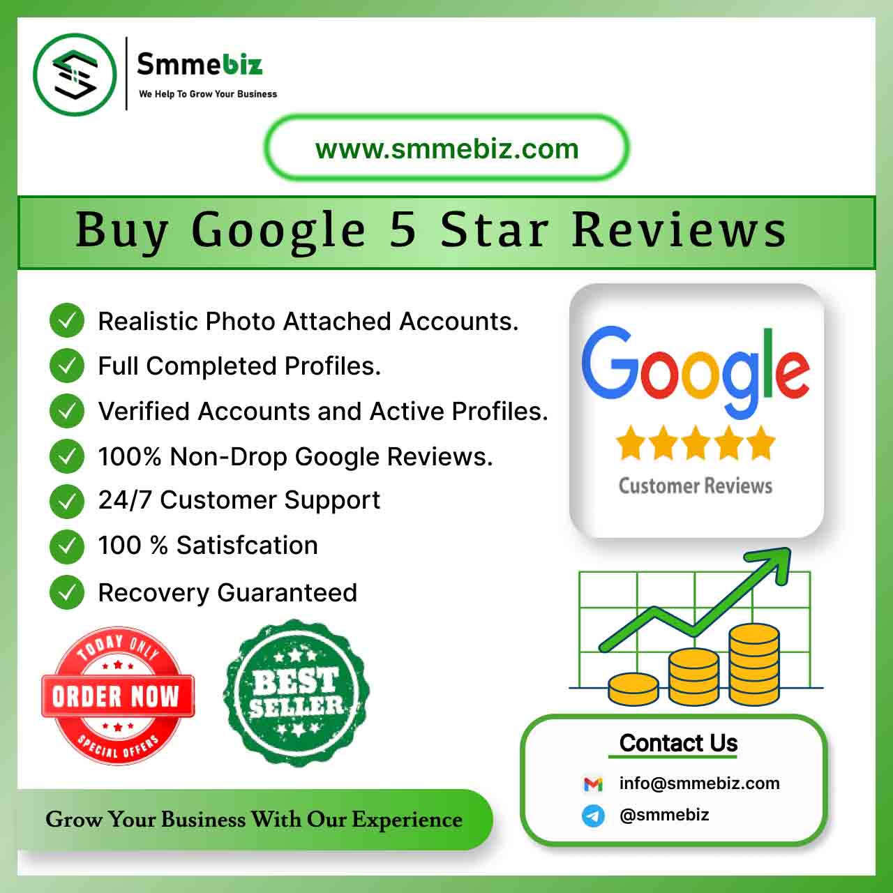 Buy Google 5-star real Reviews