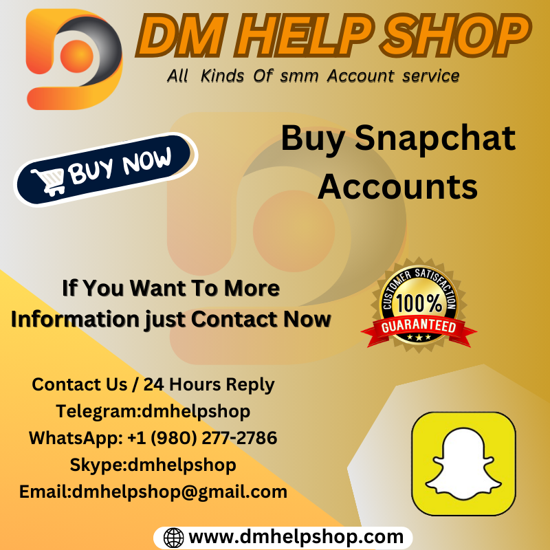 Buy Snapchat Accounts Best Service 100%...