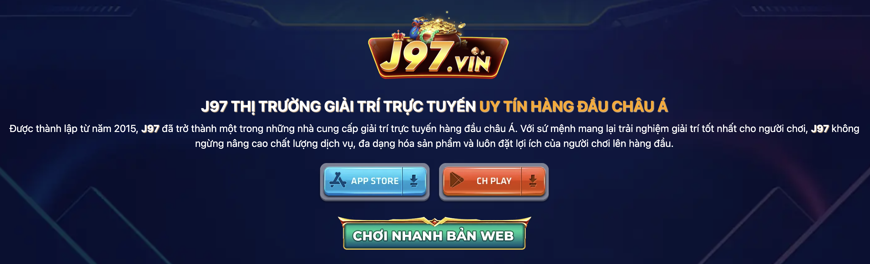 J97 - Game bài đổi thưởng uy tín nhất Việt Nam