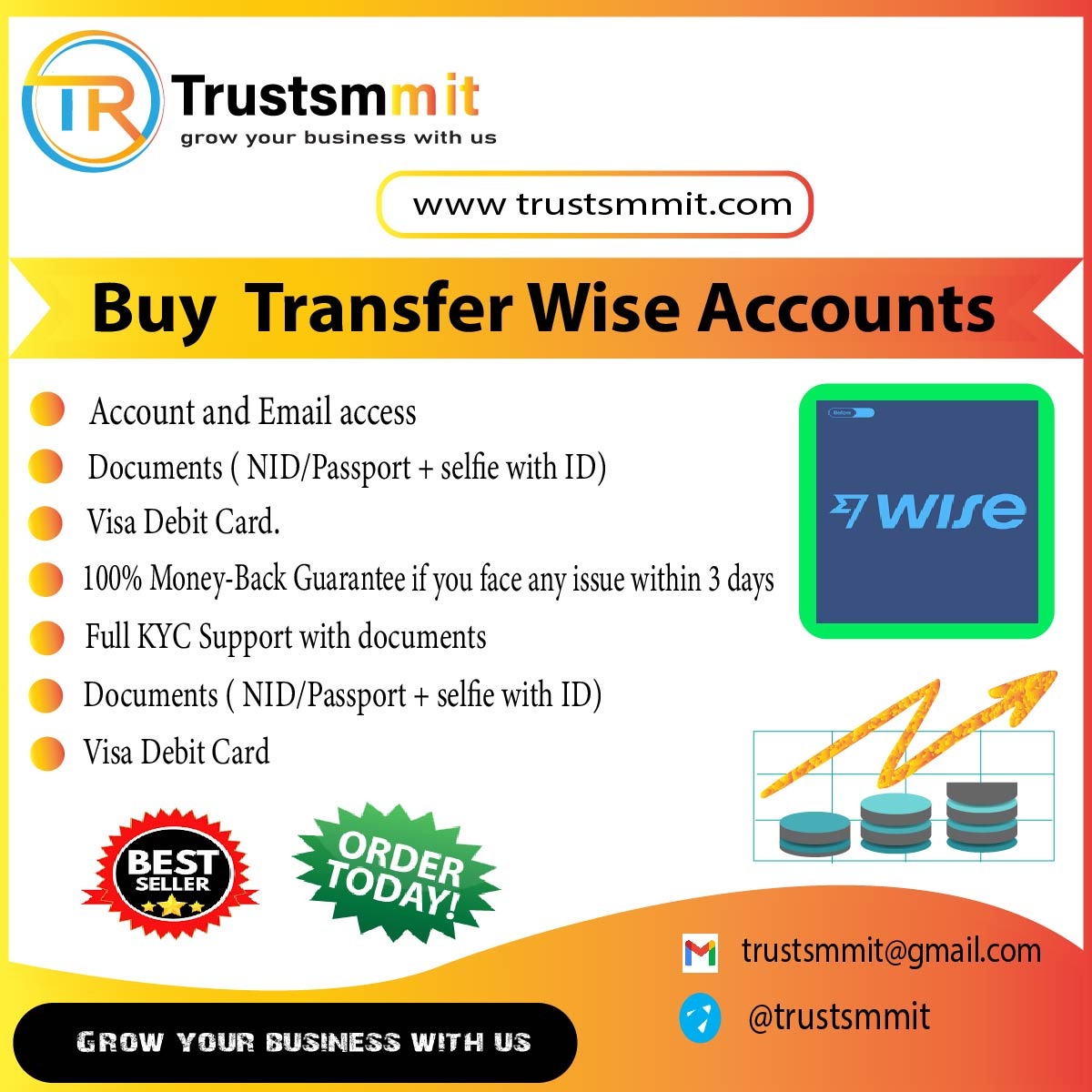 Buy TransferWise Accounts - 100% Trusted and secure account