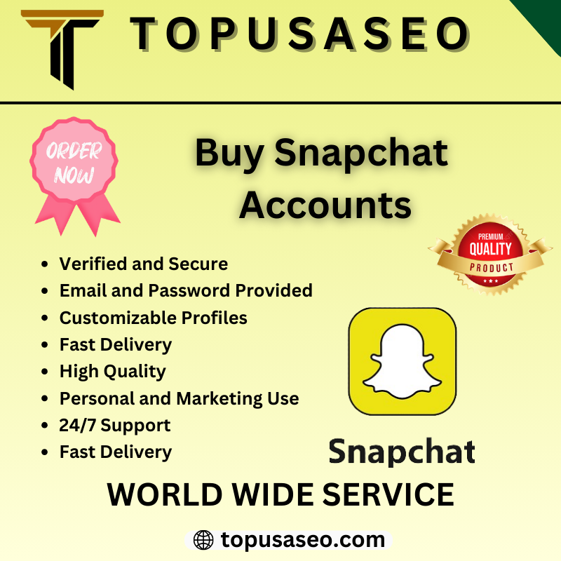 Buy Snapchat Accounts - 100% Real Safe Githud Accounts