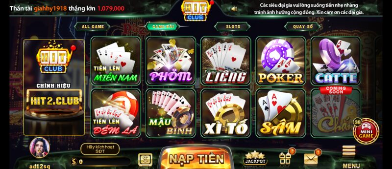 HitClub - App Hit Club Chơi Game Bài IOS, Android Trực Tuyến