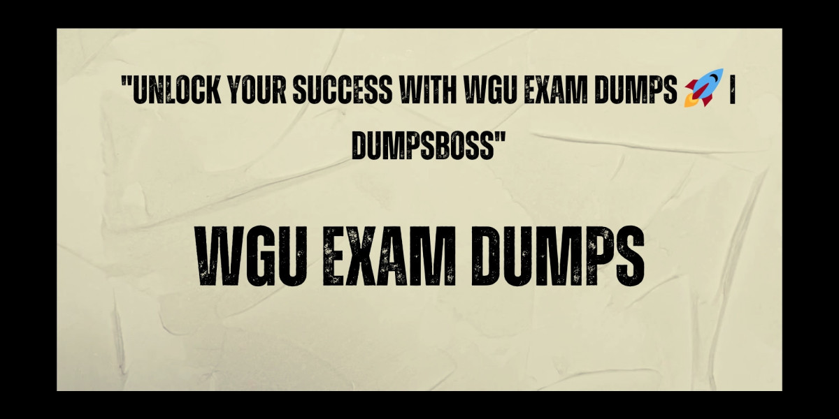 DumpsBoss WGU Exam Dumps Plan, Prepare, Pass