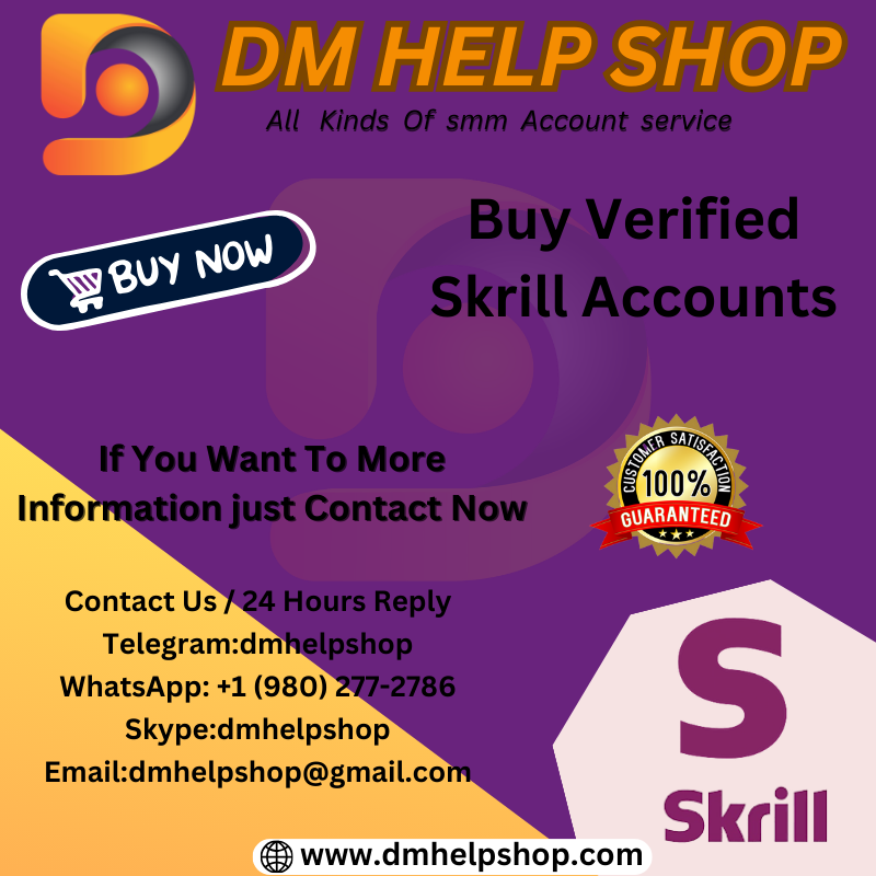 Buy Verified Skrill Accounts Best Service100%...