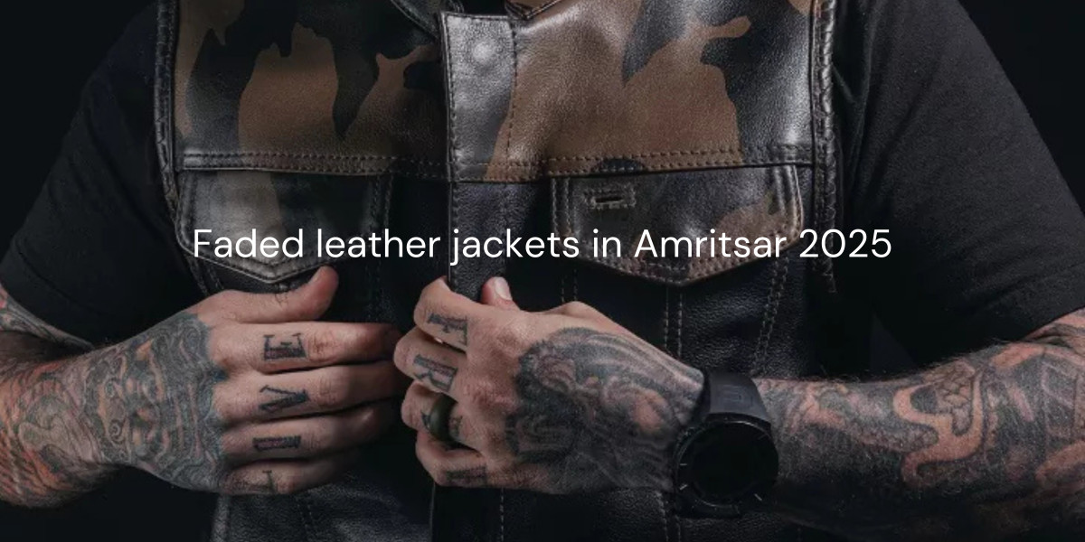 "Faded Leather Jacket: Where Vintage Meets Modern Edge"