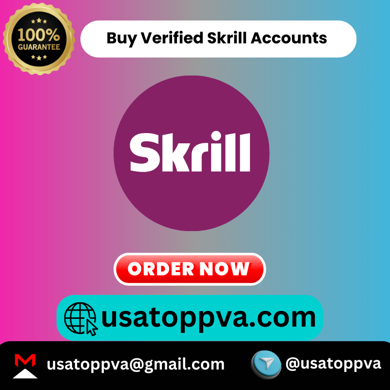 Buy Verified Skrill Accounts - 100% safe & USA,UK Verified