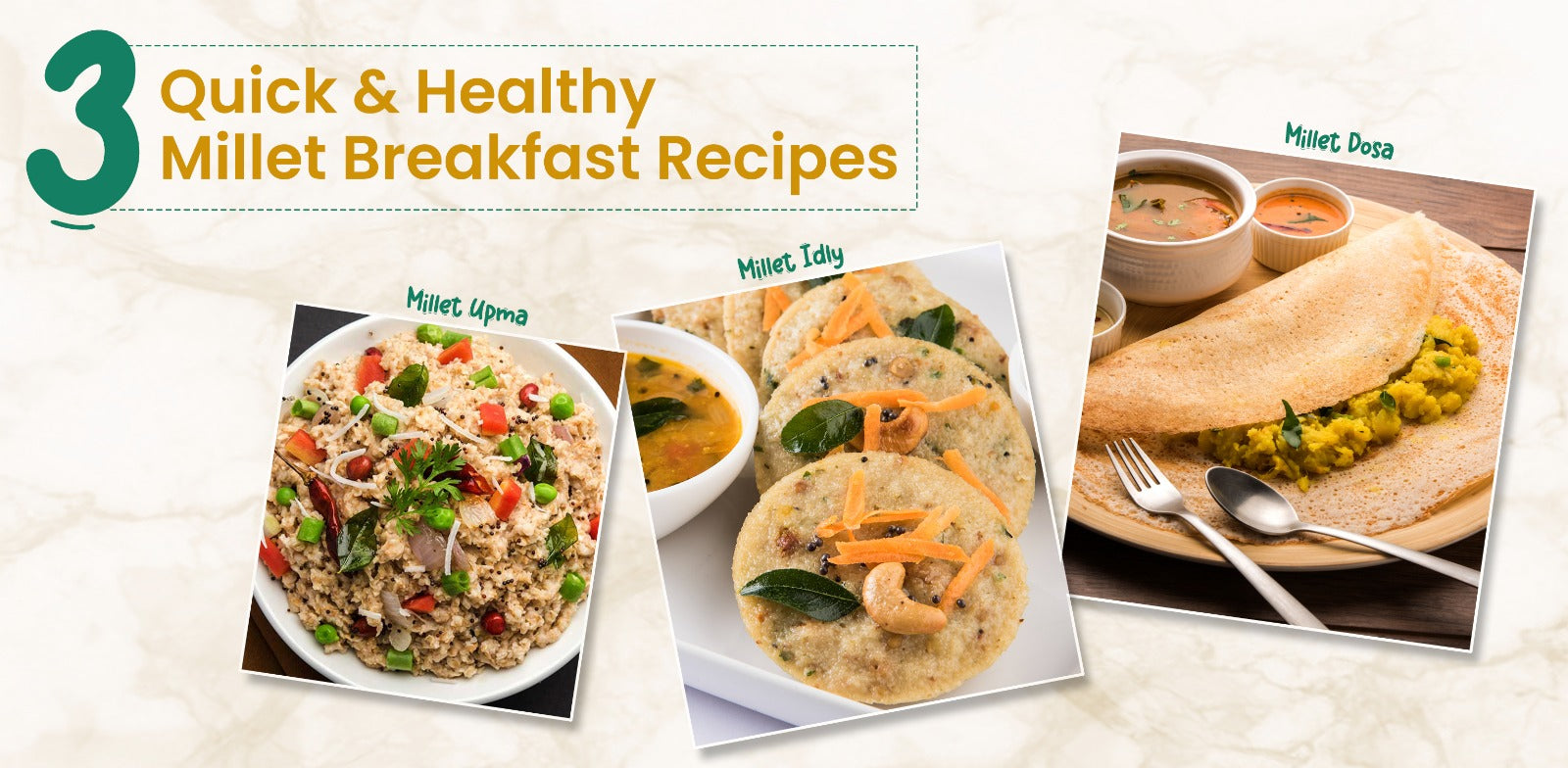 3 Quick & Healthy Millet Breakfast Recipes | Easy & Nutritious Ideas – Milletry