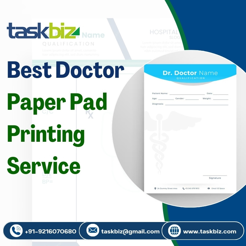 Best Doctor Paper Pad Printing Service | Task Biz