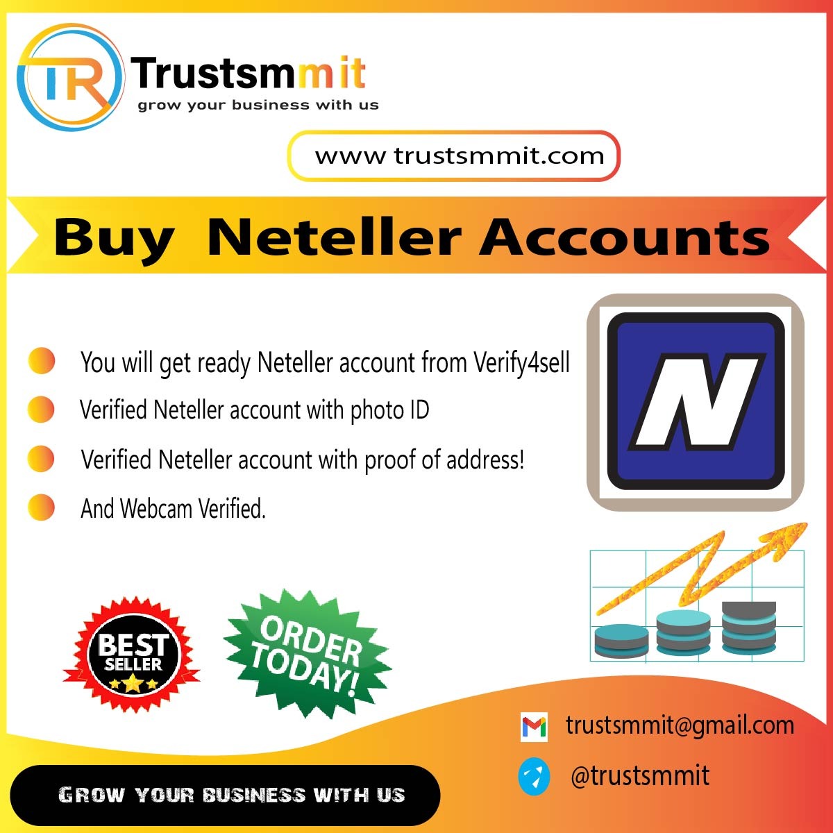 Buy Verified Neteller Accounts - USA Bank Verified 100%