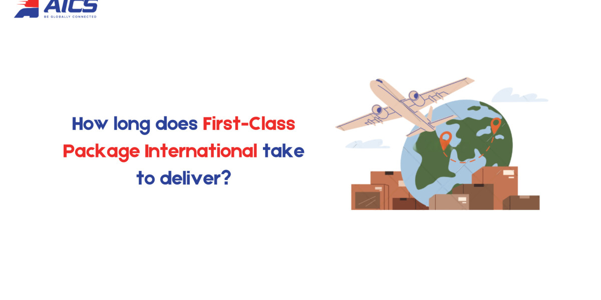 How long does First-Class Package International take to deliver?