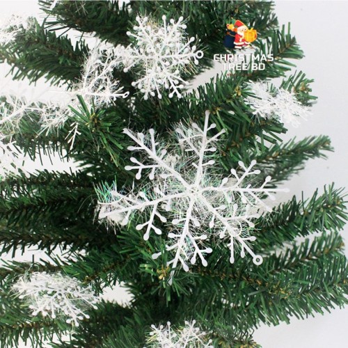 Christmas Decoration White Snowflake 5 pcs | Kablewala Bangladesh