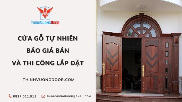 30+ Mẫu Cửa Gỗ Tự Nhiên Đẹp & Giá Bán Mới Nhất