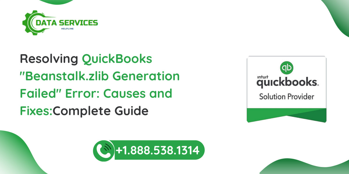 QuickBooks "Beanstalk.zlib Generation Failed" Error: Causes and Fixes