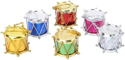 Colorful Glitter Mini Drum Christmas Tree Hanging Decoration Pendant | Kablewala Bangladesh